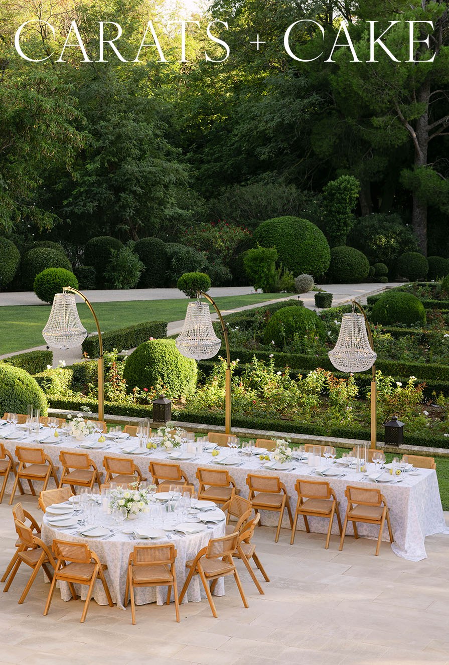 Carats + Cake garden wedding